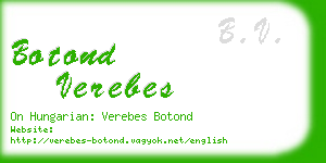 botond verebes business card